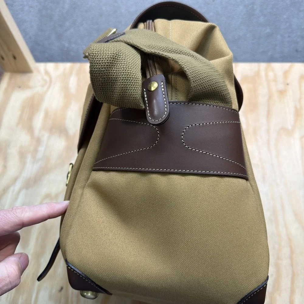 Billingham‎ Camera Bag Khaki Canvas Leather Trim w Superflex Inserts Pouch